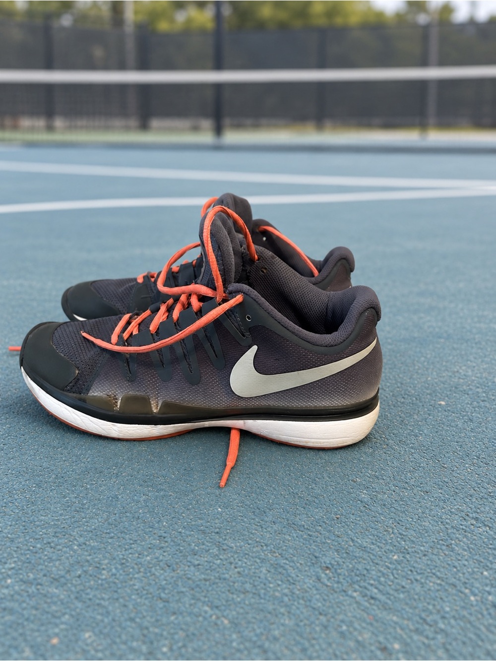 Nike Zoom Vapor 9.5 Tour Women’s 7 Tennis Shoes Gray Coral 631475-008